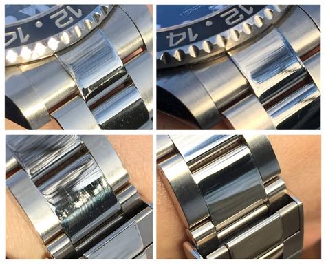 scratches on stainless steel watch